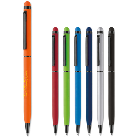 Balpen metaal stylus rubberised