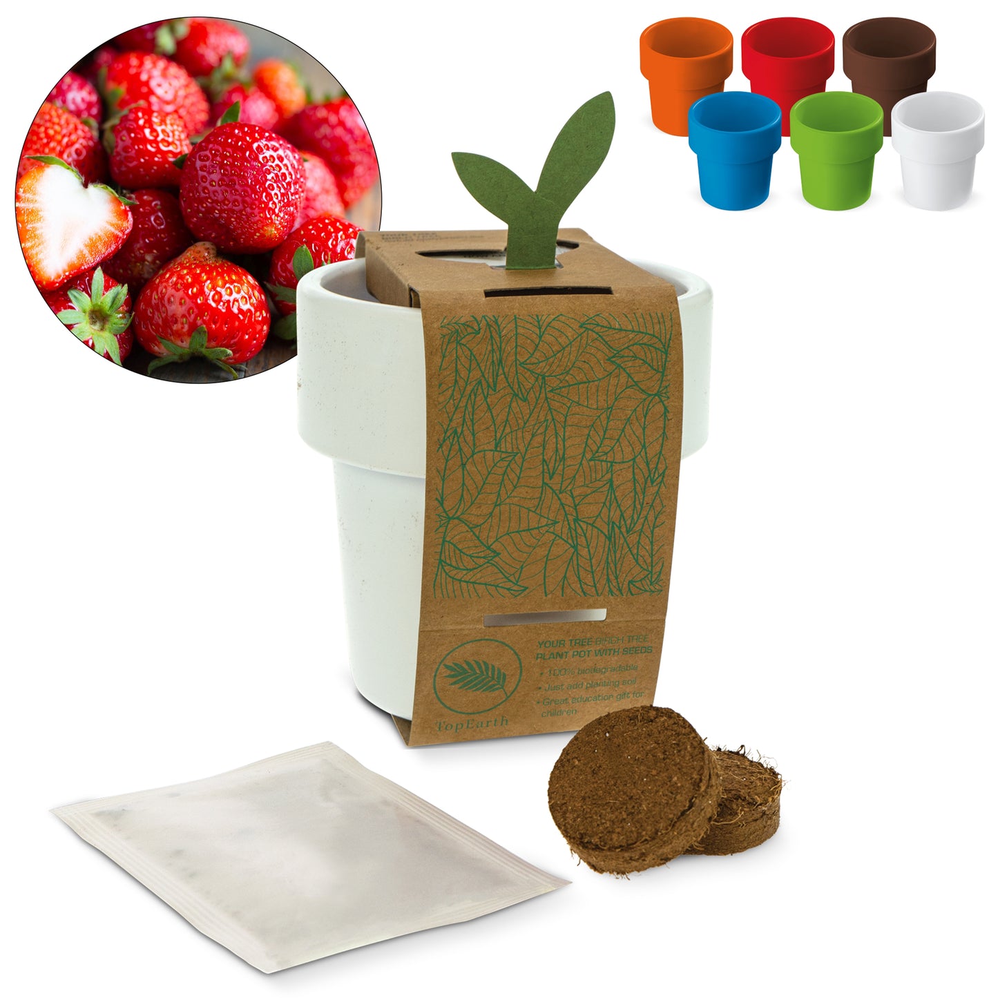 Hot-but-cool beker met aardbeien zaadjes