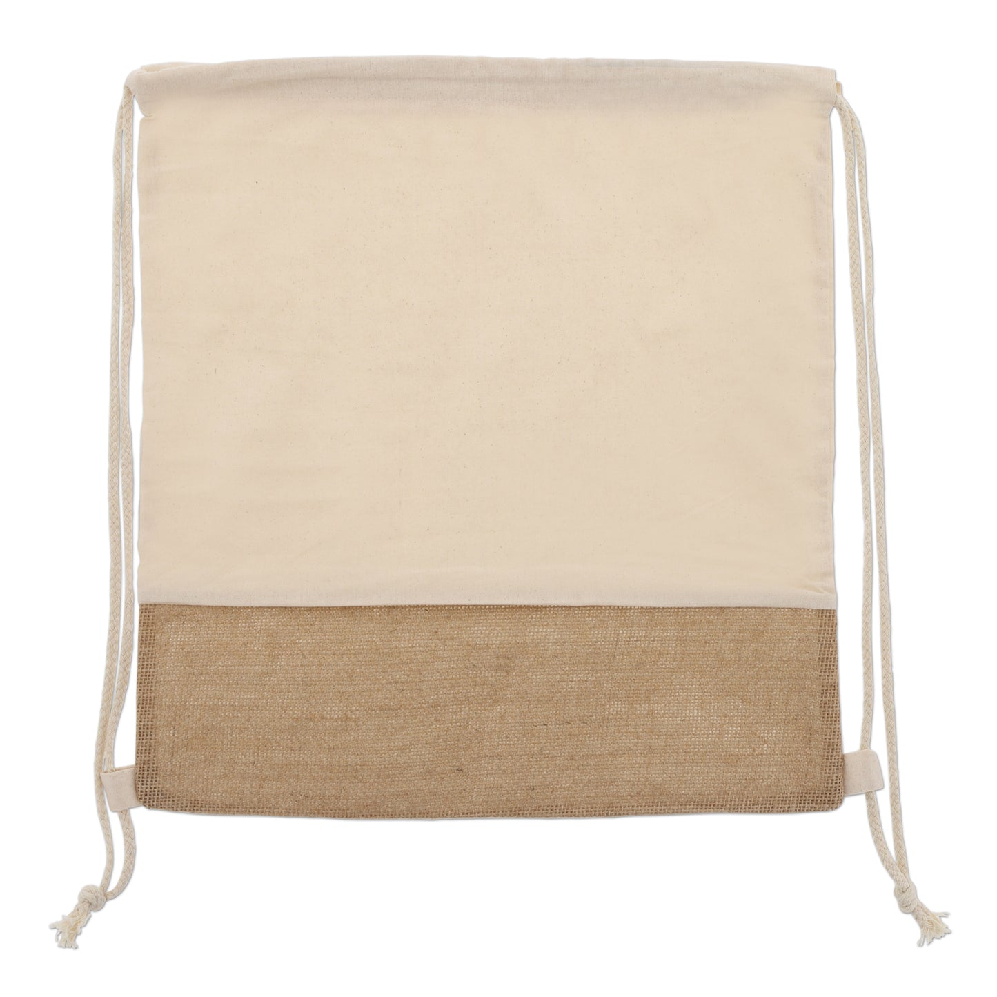 Trekkoord rugzak Jute met katoenen koorden 38x41cm LT95270